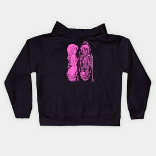 Life and Death (Pink) Kids Hoodie